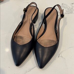 Cole Haan Black Slingback Flats